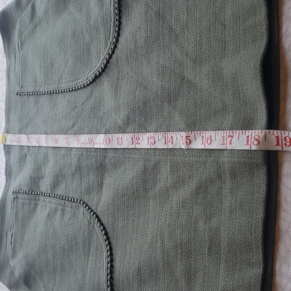 Loft Sage Green Mini Skirt Size 12P - Picture 8 of 8